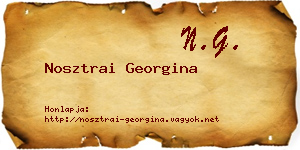 Nosztrai Georgina névjegykártya